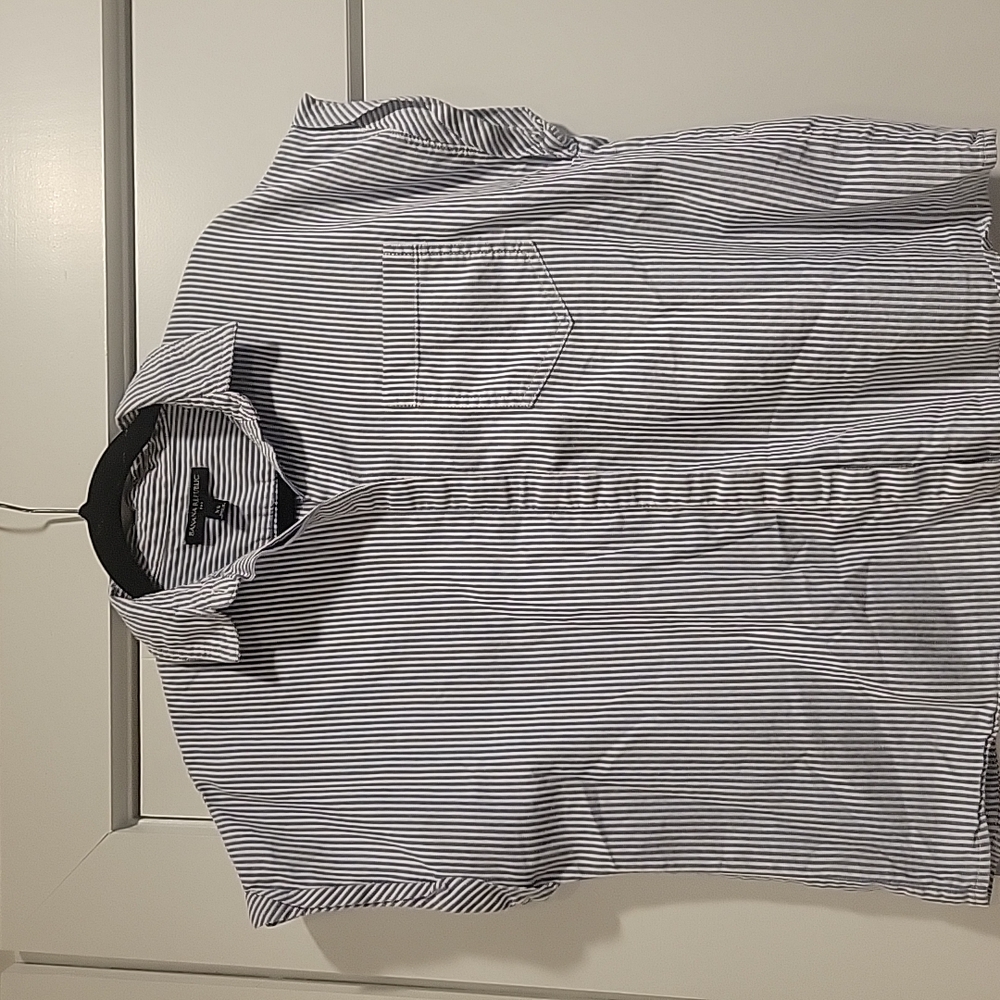 Banana Republic Blue & White Striped Shirt Sz XS